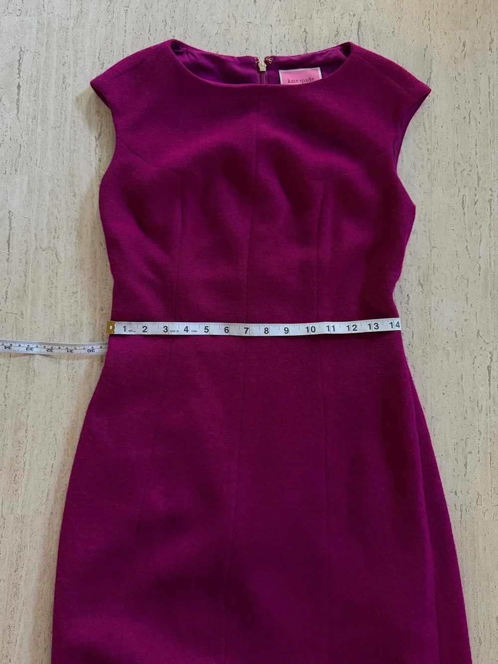 Kate Spade New York Berry Blitz Wool Blend Crepe Sheath Dress | Size 6
